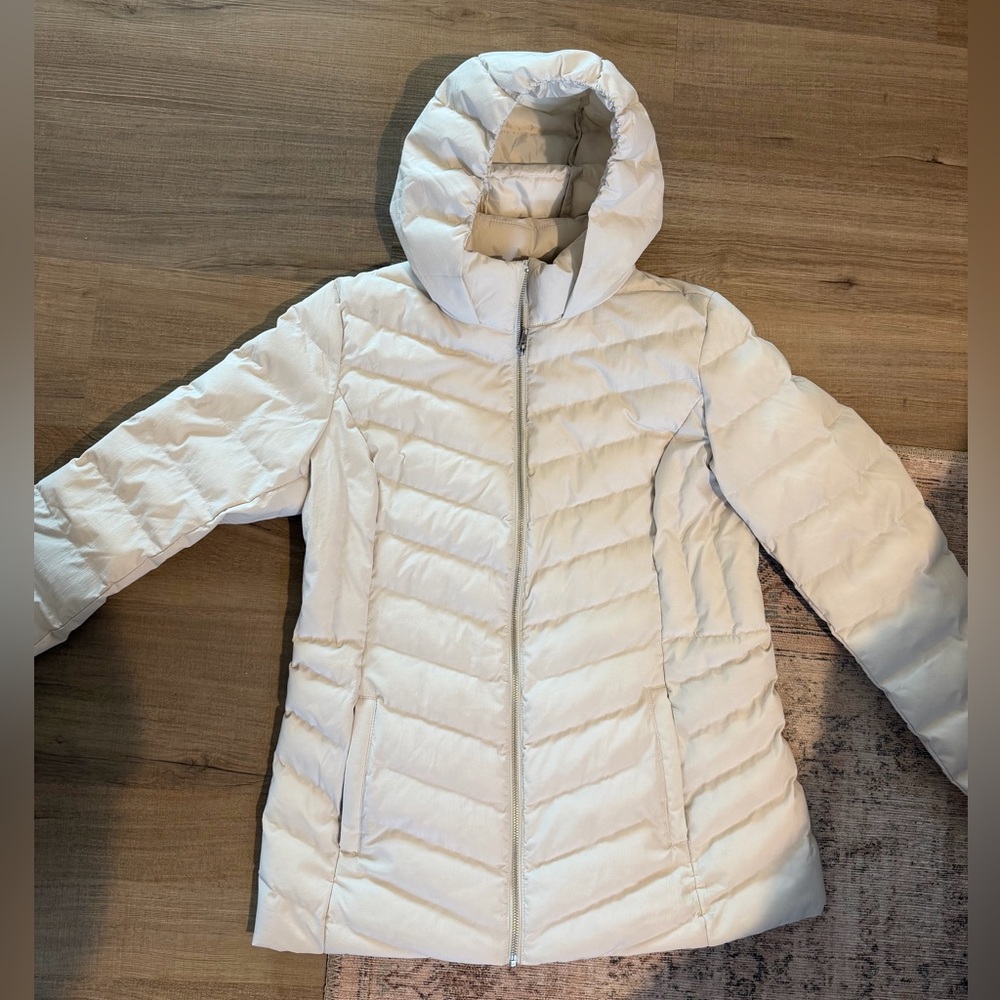 32 Degrees Women's Light Cream Puffer Jacket
